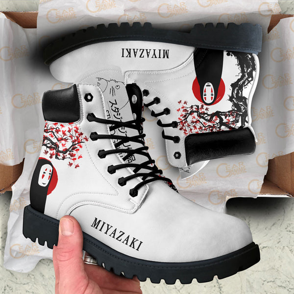 Spirited Away Kaonashi Boots Shoes Anime Custom NTT121