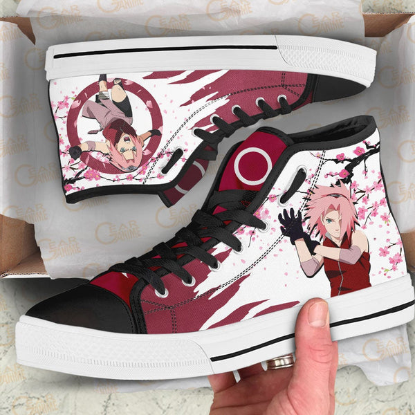 Sakura Haruno High Top Custom Shoes