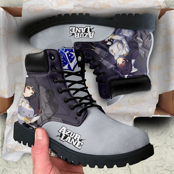 Azur Lane Atago Boots Anime Custom Game Shoes NTT211