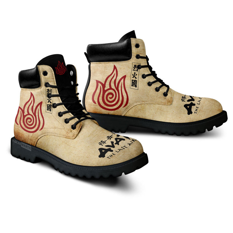 Avatar The Last Fire Nation Boots Shoes Anime Custom MV1312