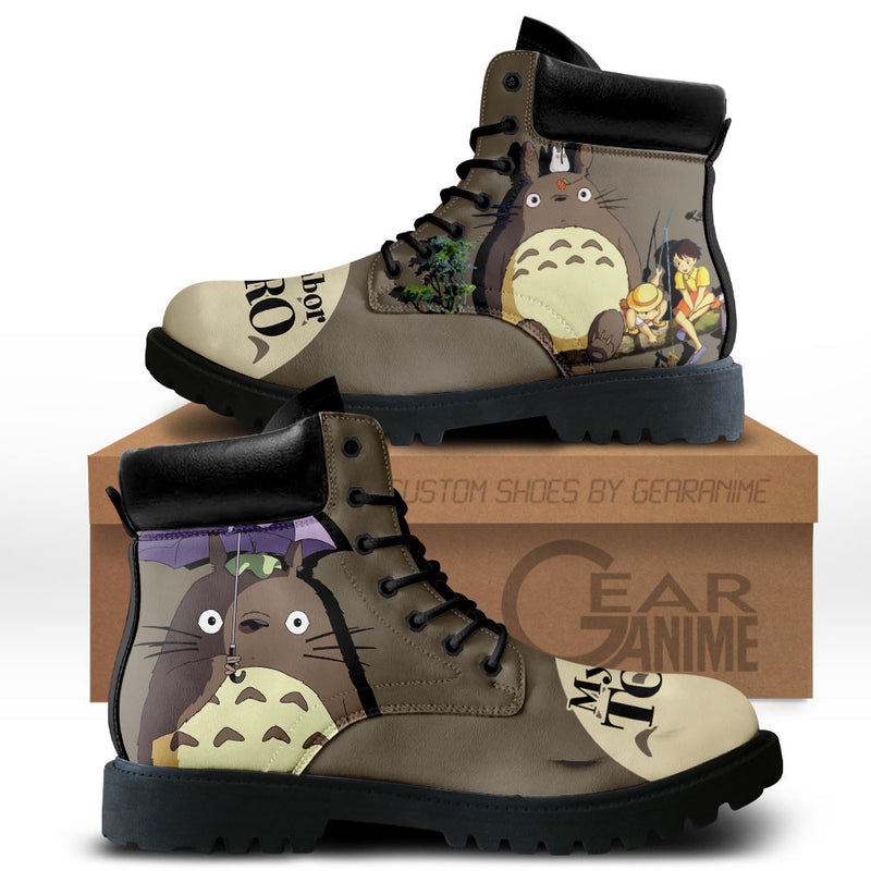 My Neighbor Totoro Boots Shoes Anime Custom MV1212