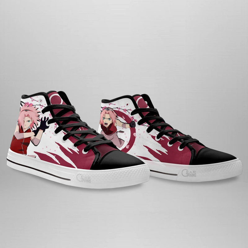 Sakura Haruno High Top Custom Shoes