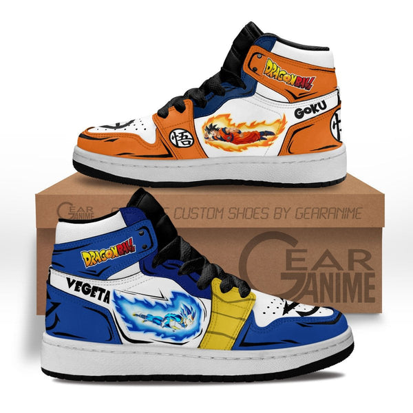 Goku and Vegeta Fly Kids Sneakers MV3012