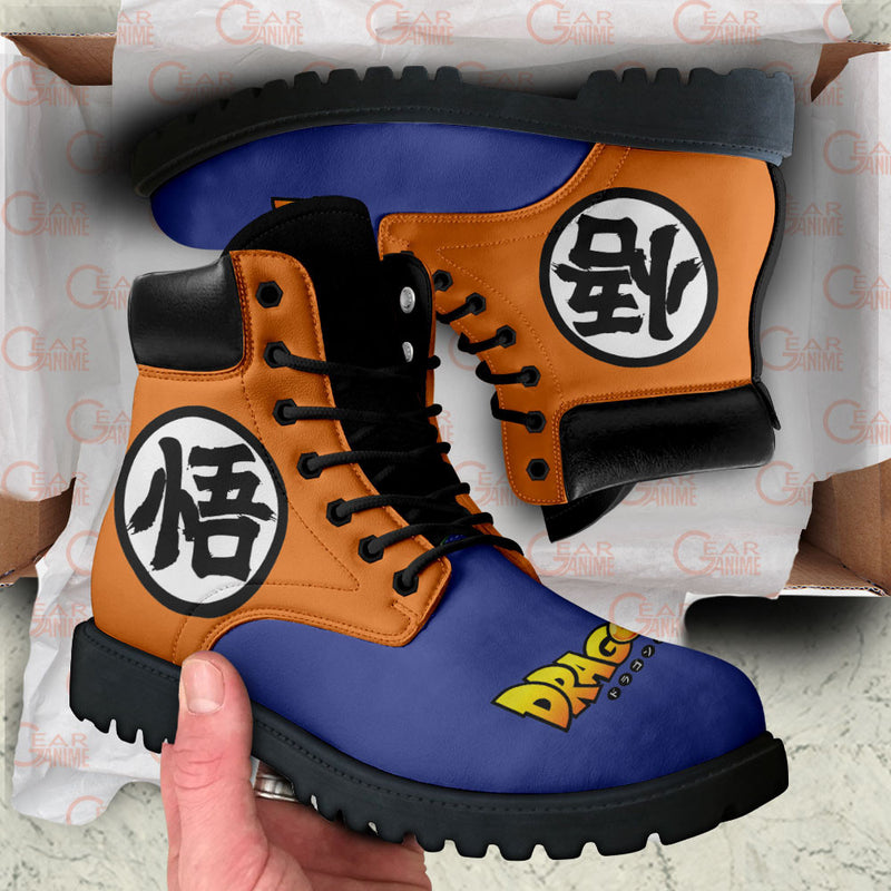 Goku Symbol Boots Shoes Anime Custom MV1212