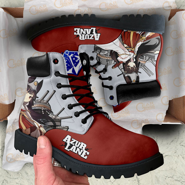 Azur Lane Nagato Boots Anime Custom Game Shoes NTT211