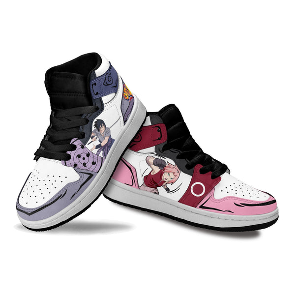 Sasuke Uchiha and Sakura Haruno Kids Sneakers MV3012