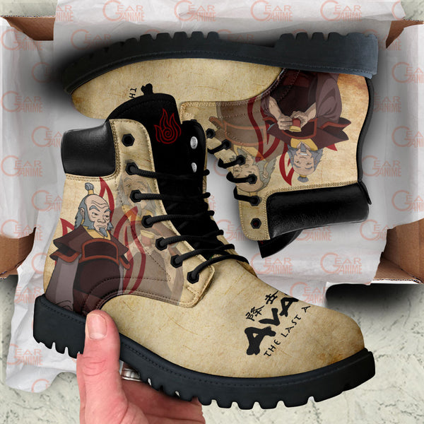 Avatar The Last Uncle Iroh Boots Shoes Anime Custom MV1312