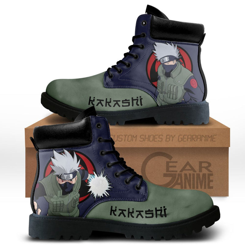 Kakashi Hatake Boots Shoes Anime Custom MV1110