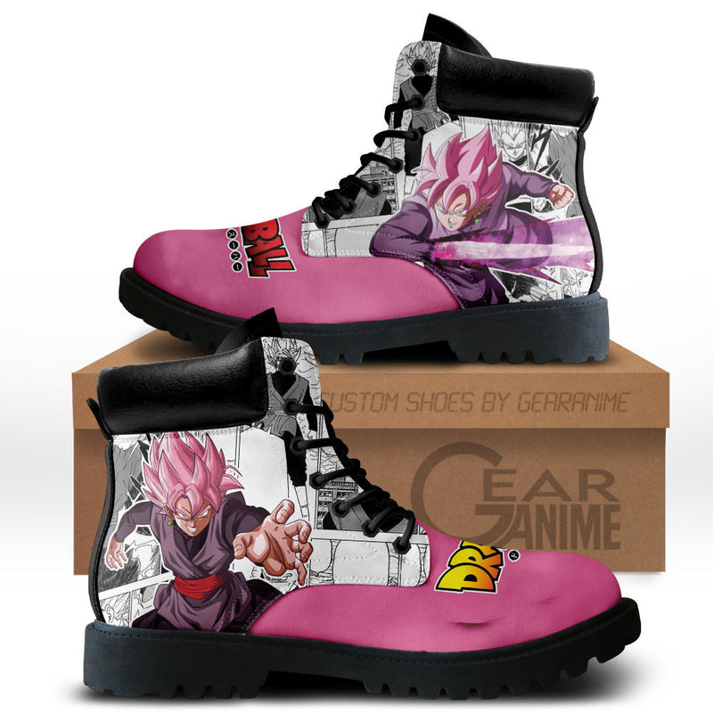 Goku Black Rose Boots Shoes Anime Custom