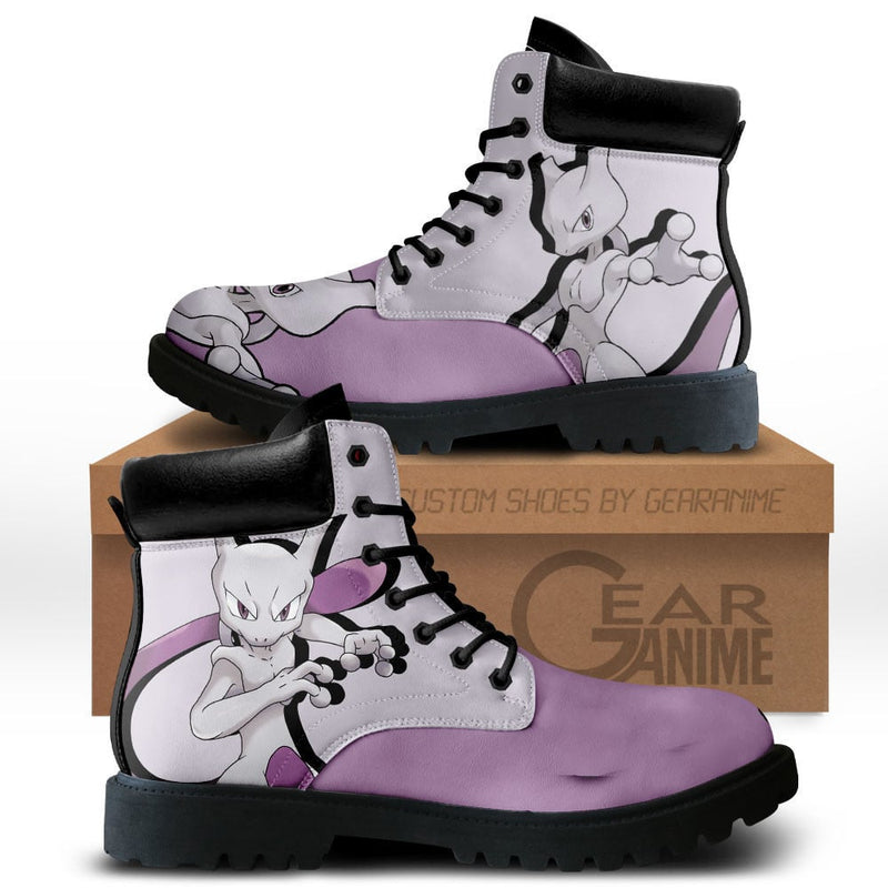 Mewtwo Boots Shoes Anime Custom