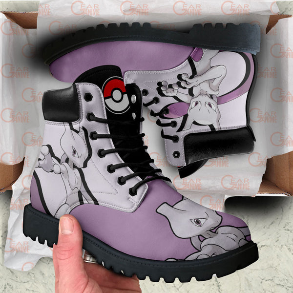 Mewtwo Boots Shoes Anime Custom