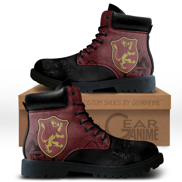 Crimson Lion Boots Shoes Anime Custom MV0710