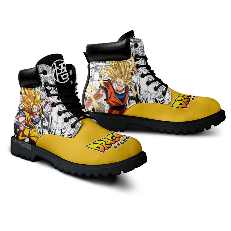 Goku Super Saiyan Boots Shoes Anime Custom