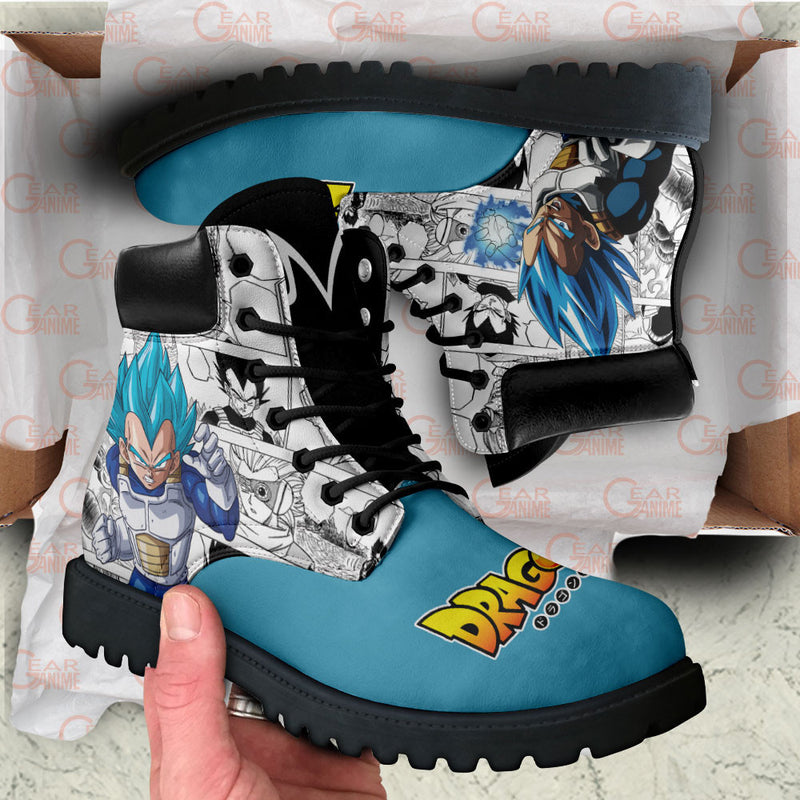 Vegeta Blue Boots Shoes Anime Custom