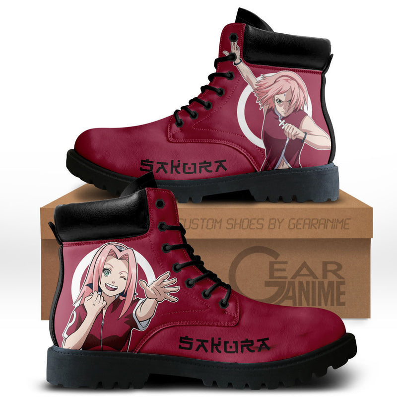 Sakura Haruno Boots Shoes Anime Custom MV1110