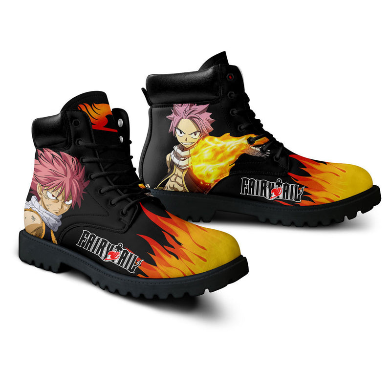 Natsu Dragneel Boots Shoes Anime Custom NTT071