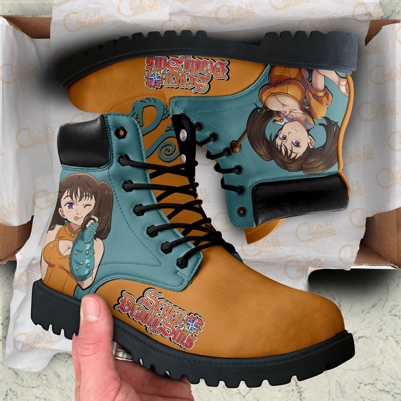 Diane Boots Shoes Anime Custom NTT111