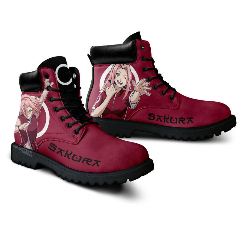 Sakura Haruno Boots Shoes Anime Custom MV1110