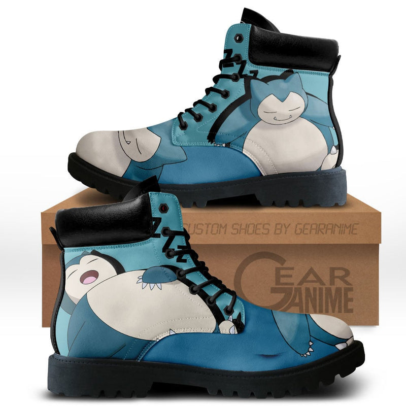 Snorlax Boots Shoes Anime Custom