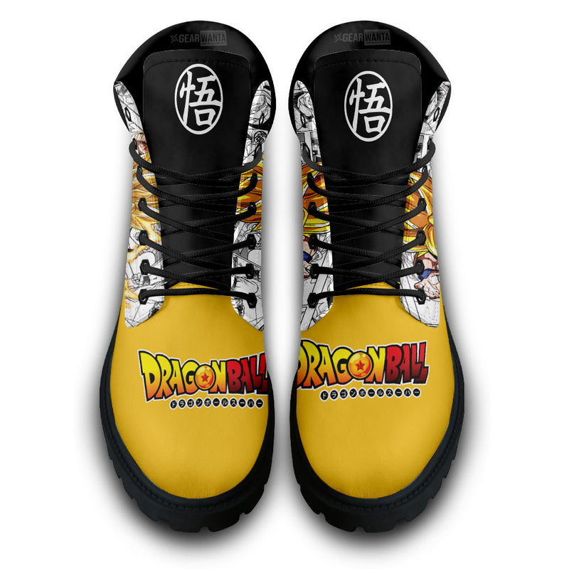 Goku Super Saiyan Boots Shoes Anime Custom