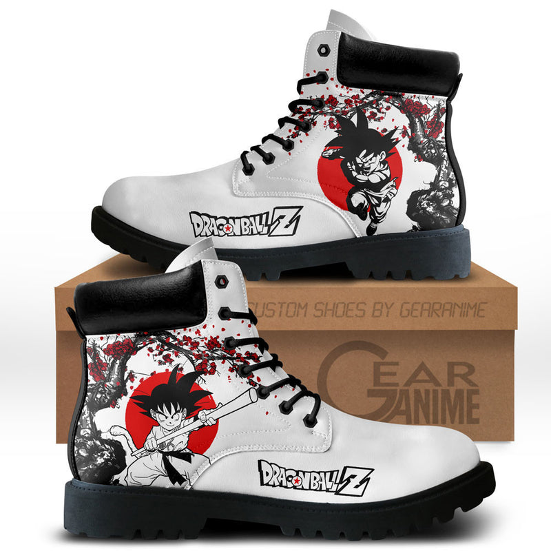 Goku Kid Boots Shoes Anime Custom NTT071