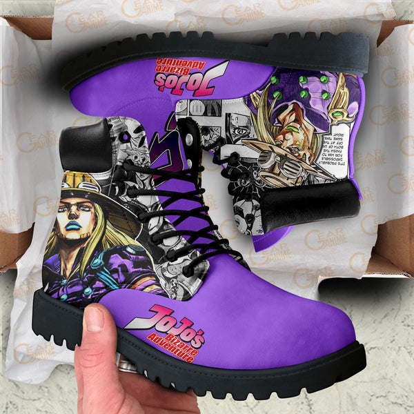 Gyro Zeppeli Boots Shoes Anime Custom NTT071