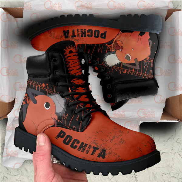 Pochita Boots Shoes Anime Custom