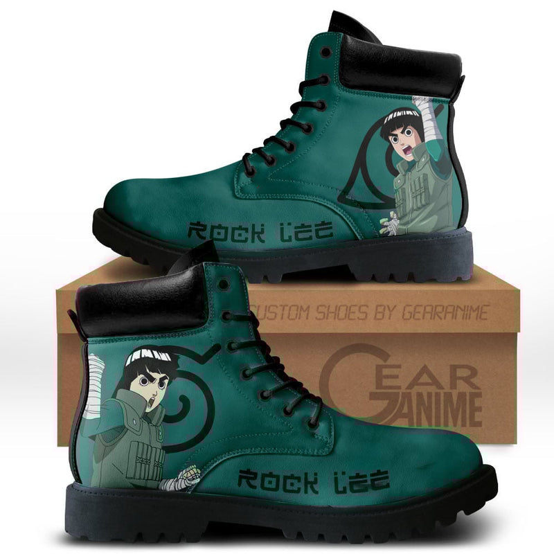 Rock Lee Boots Shoes Anime Custom MV1110