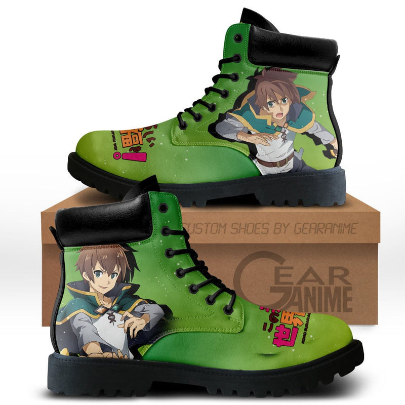 KonoSuba Kazuma Satou Boots Shoes Anime Custom MV0711