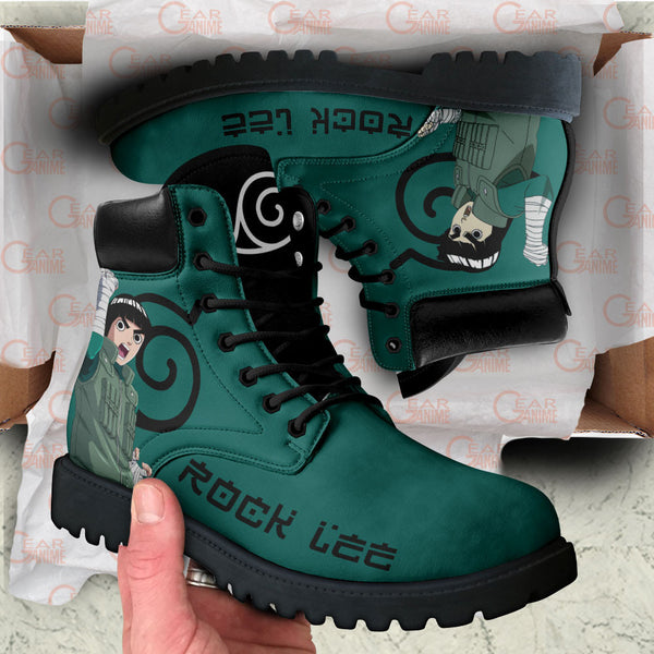 Rock Lee Boots Shoes Anime Custom MV1110