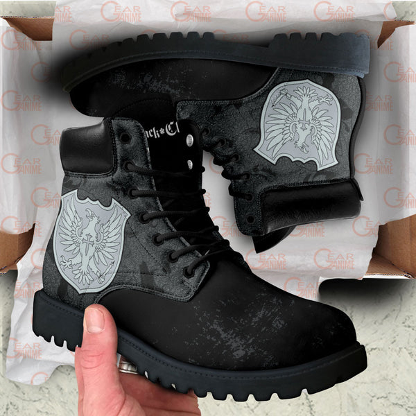 Silver Eagle Boots Shoes Anime Custom MV0710