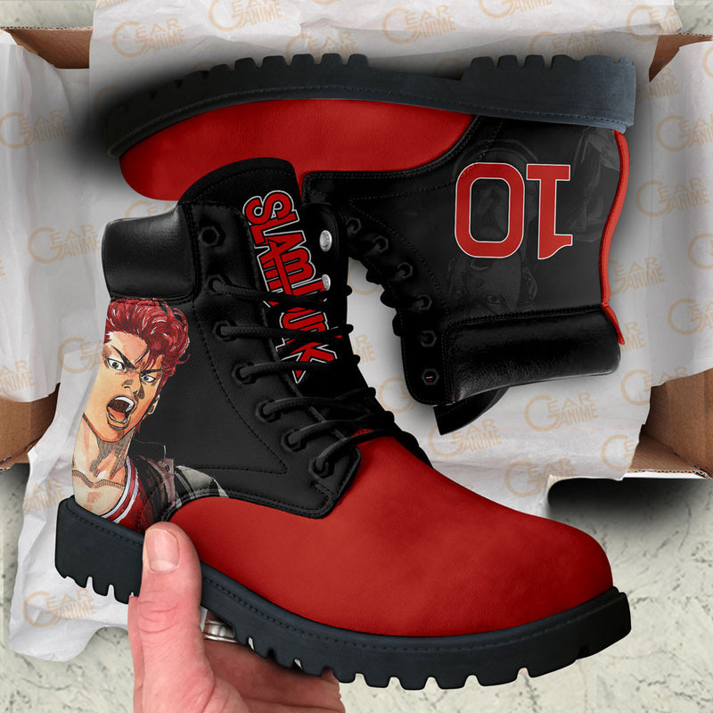 Slam Dunk Sakuragi Hanamichi Boots Shoes Anime Custom NTT211