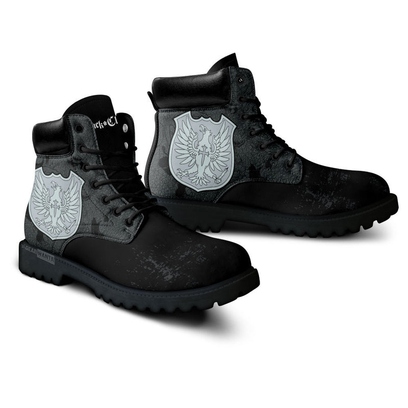 Silver Eagle Boots Shoes Anime Custom MV0710