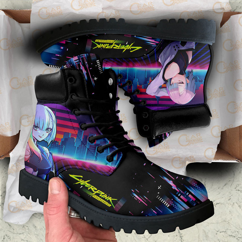 Cyberpunk Lucy Boots Shoes Anime Custom NTT051