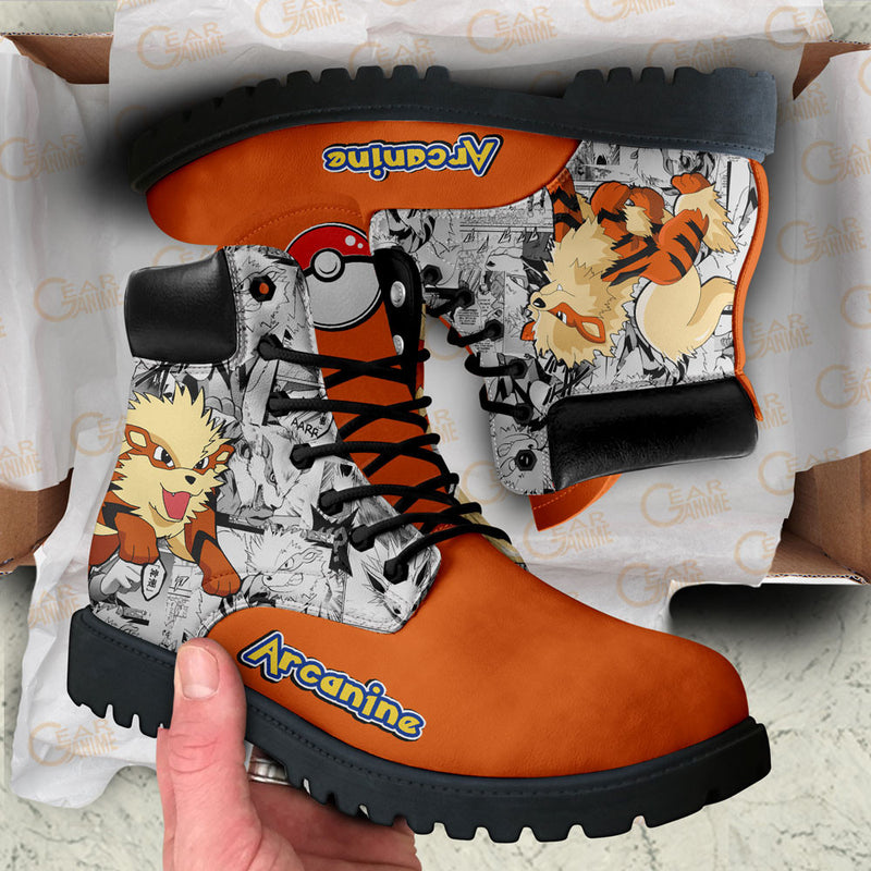 Arcanine Boots Shoes Anime Custom NTT051