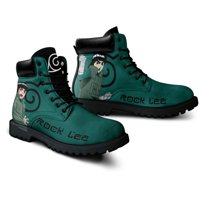 Rock Lee Boots Shoes Anime Custom MV1110