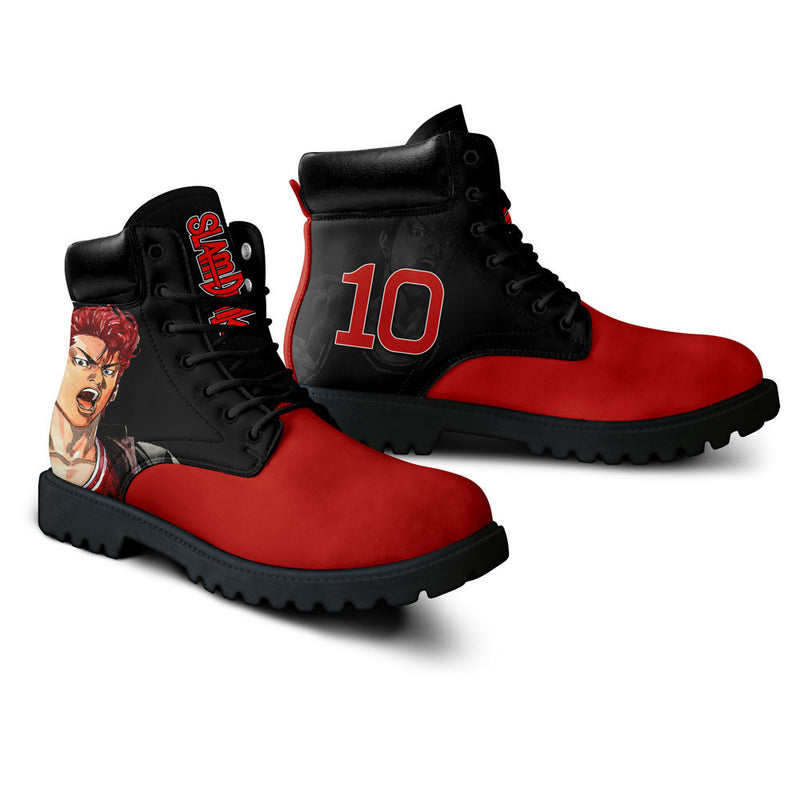 Slam Dunk Sakuragi Hanamichi Boots Shoes Anime Custom NTT211