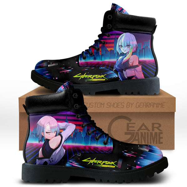 Cyberpunk Lucy Boots Shoes Anime Custom NTT051