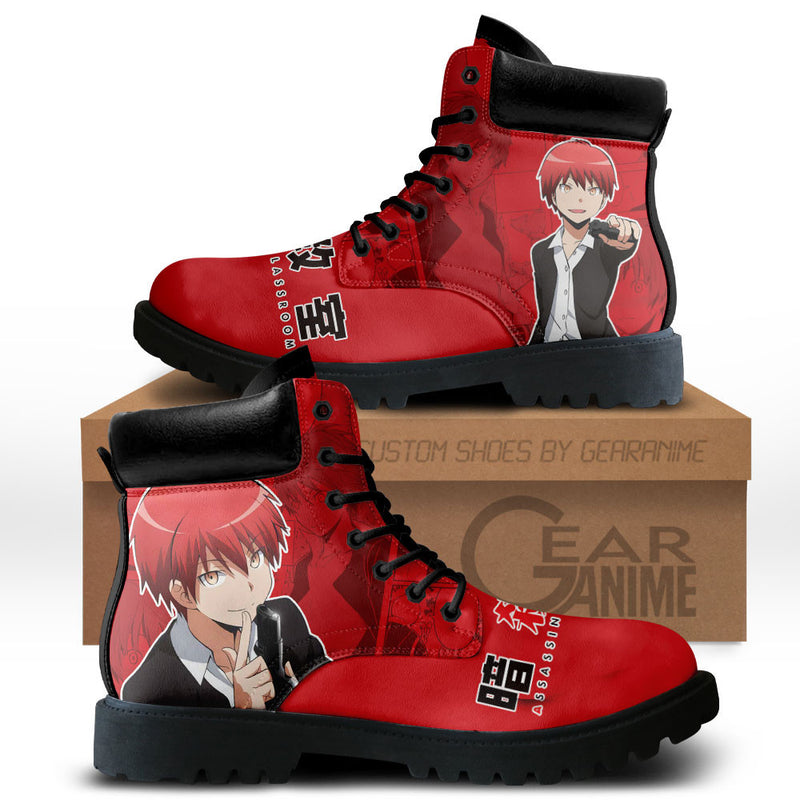 Karma Akabane Boots Shoes Anime Custom MV0711