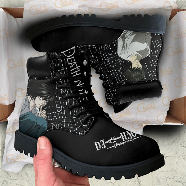 Dnote L Lawliet Boots Shoes Anime Custom NTT071