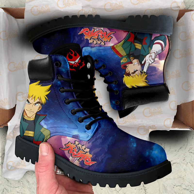 Gurren Lagann Kittan Bachika Boots Shoes Anime Custom NTT171