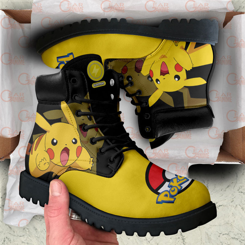 Pikachu Boots Shoes Anime Custom MV0512