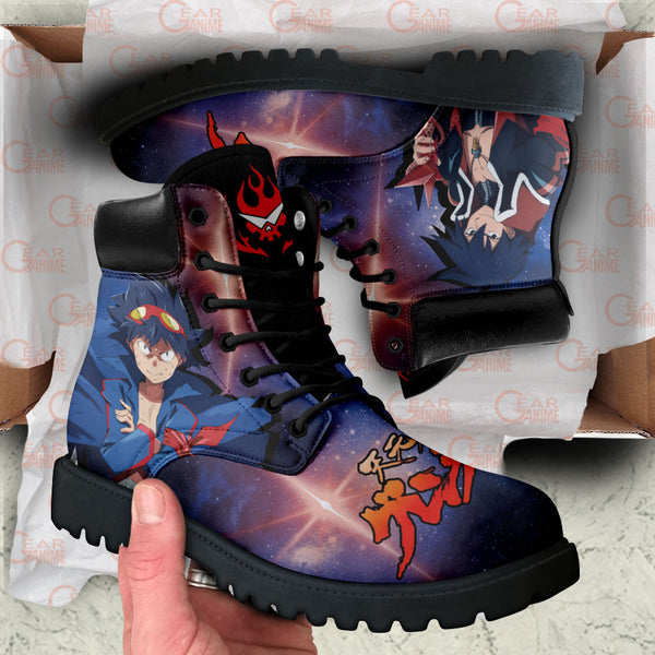 Gurren Lagann Simon Boots Shoes Anime Custom MV0711