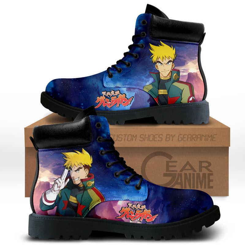 Gurren Lagann Kittan Bachika Boots Shoes Anime Custom NTT171