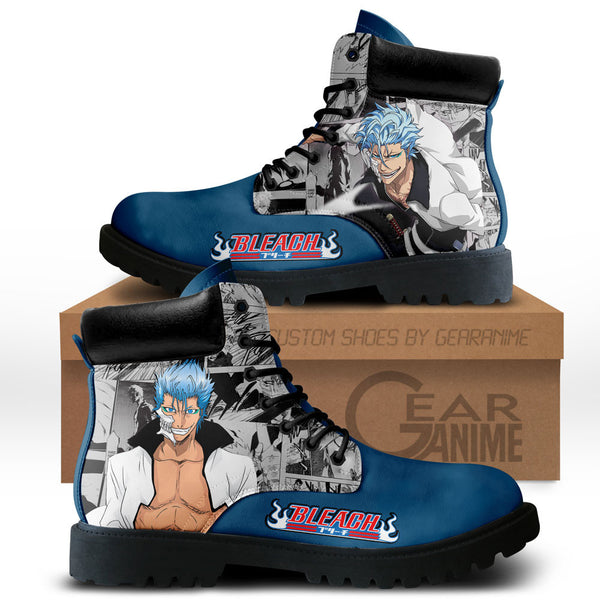 Grimmjow Jaegerjaquez Boots Shoes Anime Custom NTT071