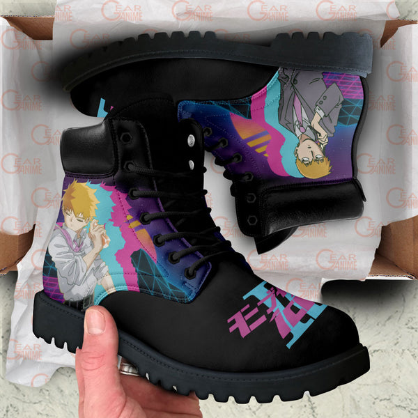 Arataka Reigen Boots Shoes Anime Custom MV0512