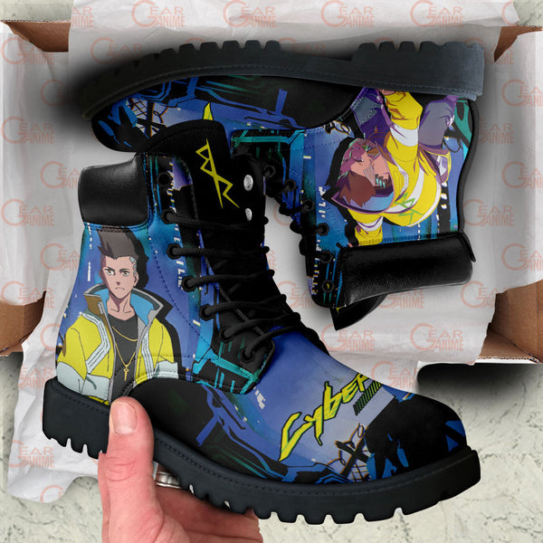 Cyberpunk David Martinez Boots Shoes Anime Custom MV2811