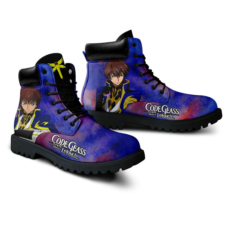 Suzaku Kururugi Boots Shoes Anime Custom NTT141