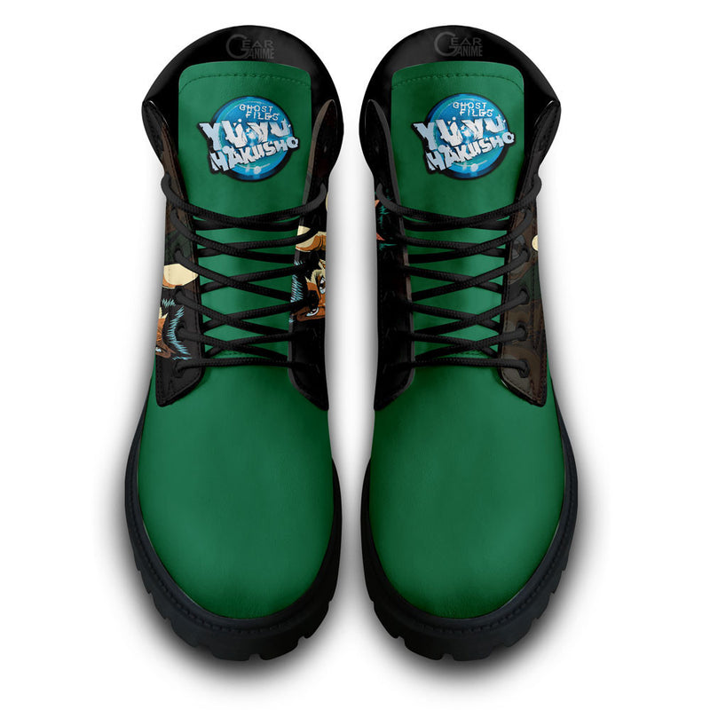 Yu Yu Hakusho Yusuke Urameshi Boots Shoes Anime Custom NTT281