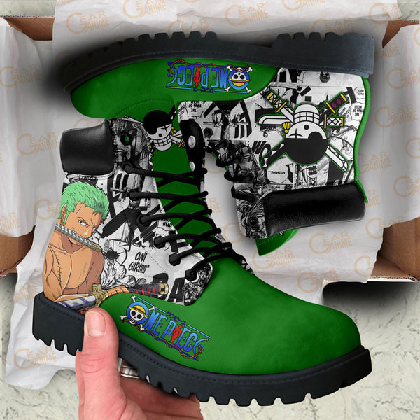 Roronoa Zoro Boots Shoes Anime Custom NTT151